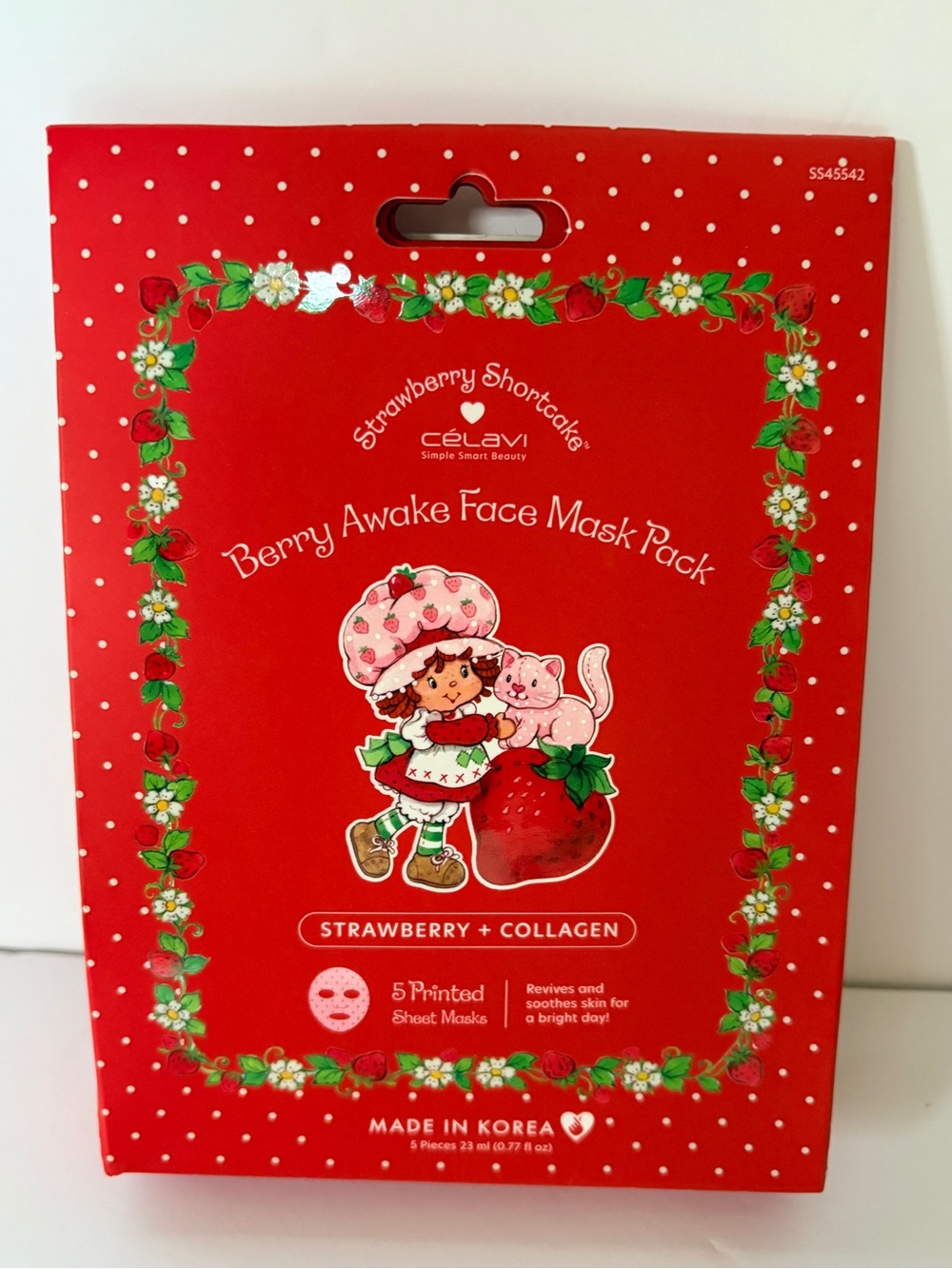 Strawberry Shortcake Berry Awake Face Mask Pack of 5